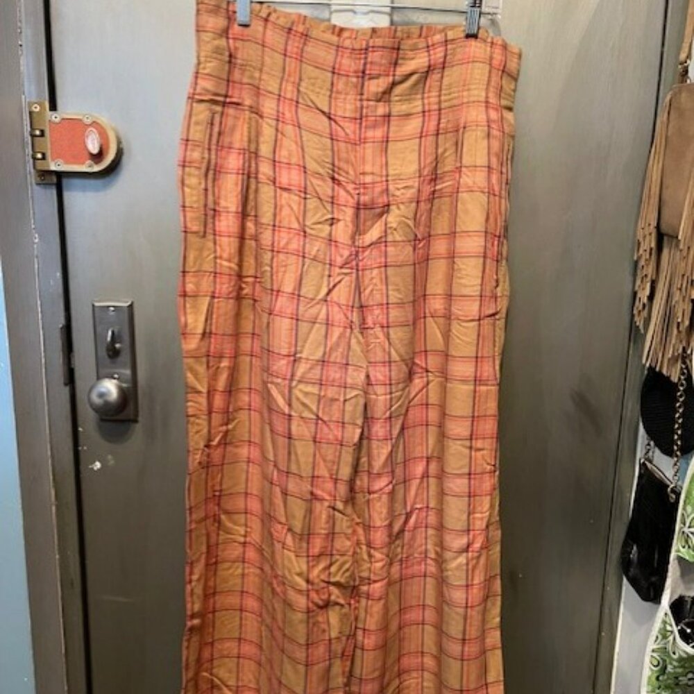 Maeve Albane Retro Plaid Wide Leg Pants - Picture 9 of 16